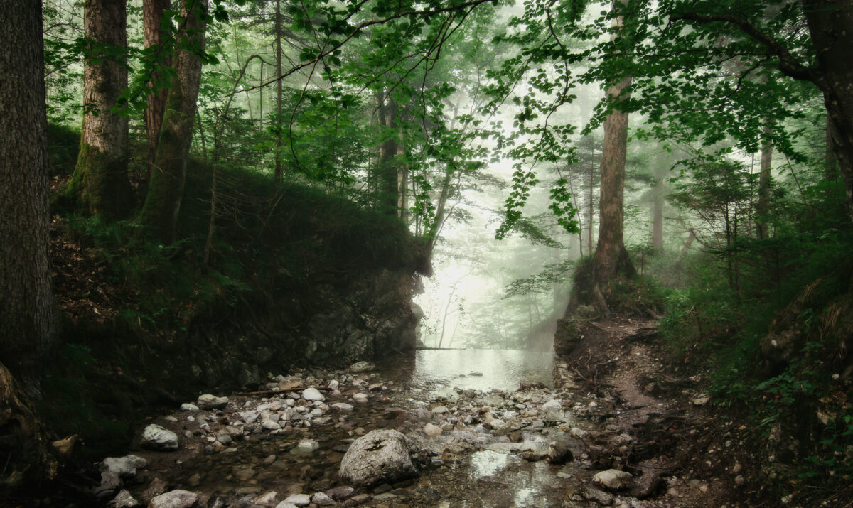 Der Lain­bach­fall in Kochel