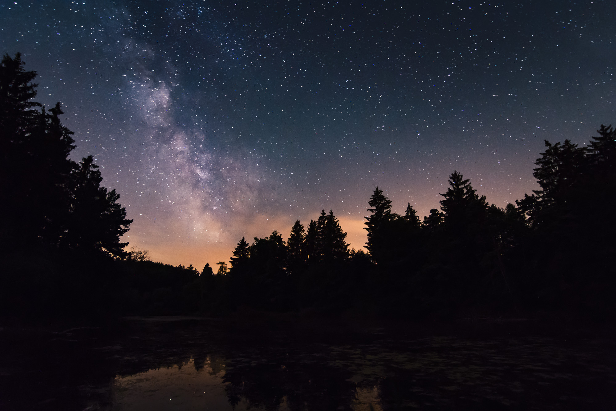 Deixlfurter See bei Nacht