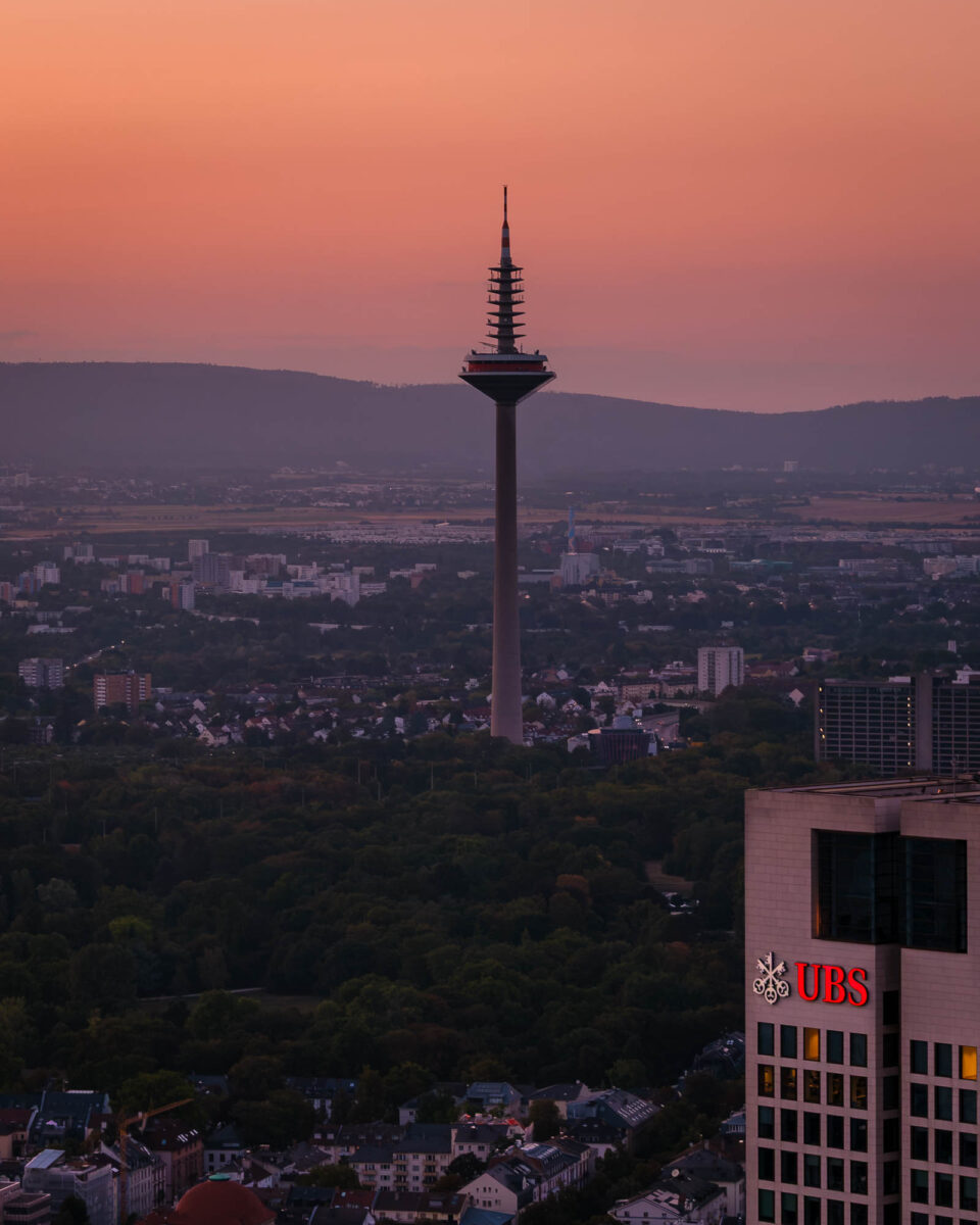 Sonnenuntergang in Frankfurt
